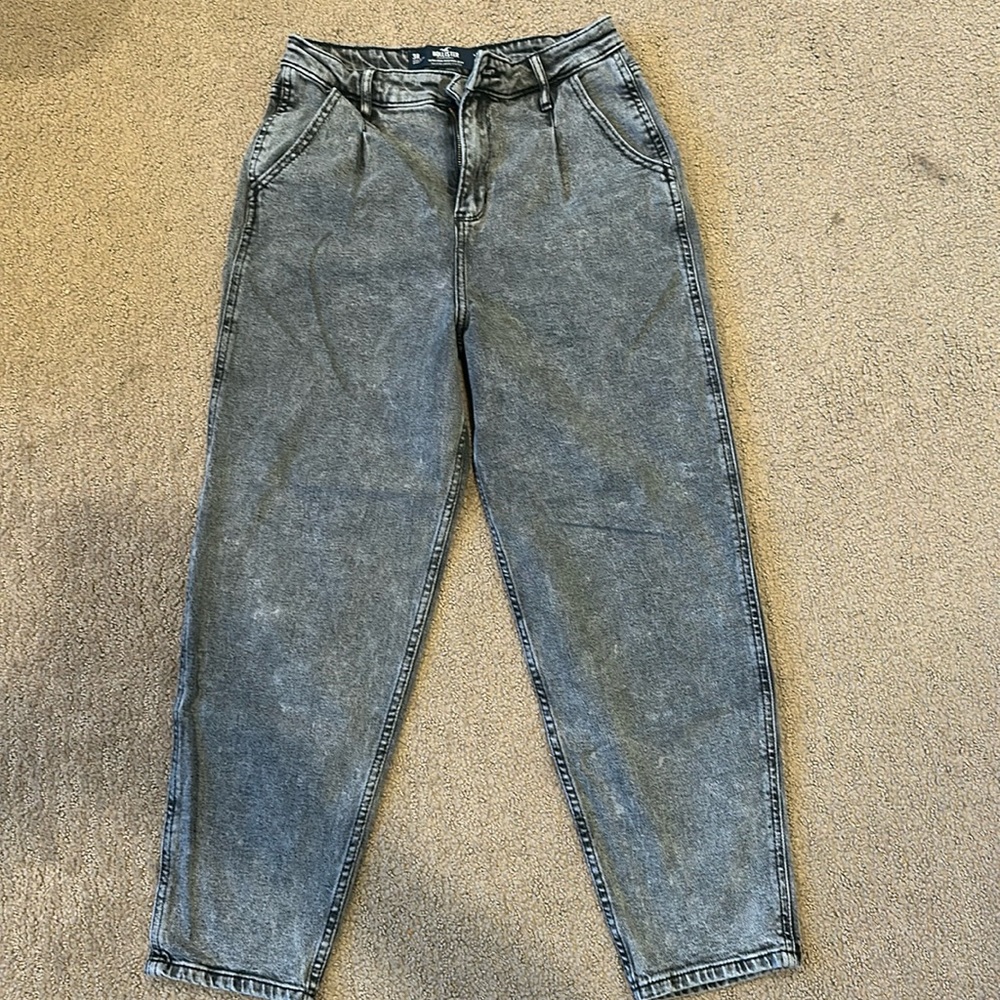Grey washed hollister jeans, only worn a couple of times, great condition.